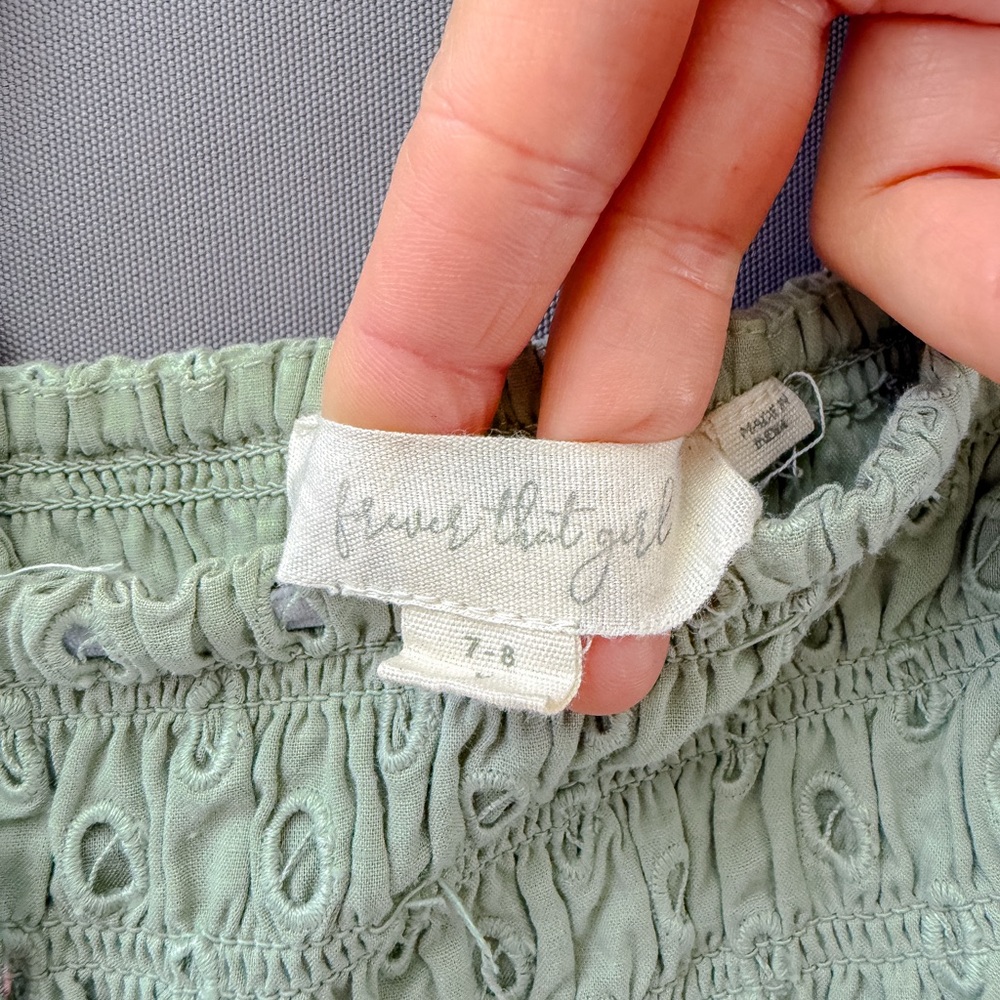 Anthropologie Forever that girl - Sage Green Smocked top - Picture 7 of 10